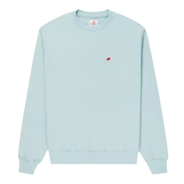 New Balance Men's MADE in USA Core Crewneck Sweatshirt in Grey Cotton Fleece