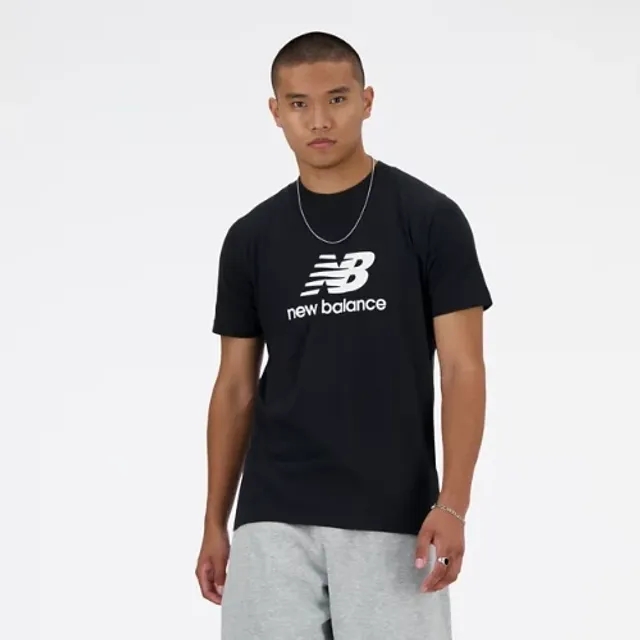 New Balance Men's Sport Essentials Graphic T-Shirt 4 in Black Cotton