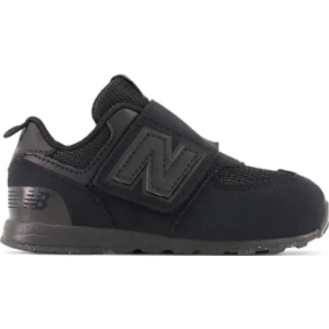 New Balance Kids' 574 NEW-B Hook & Loop in Black Synthetic