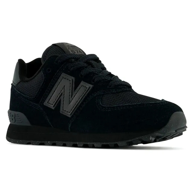 New Balance Kids' 574 Core in Black Leather