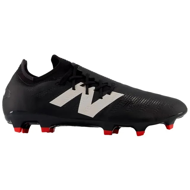 New Balance Unisex FURON PRO FG V7+ in Black/White/Red Synthetic