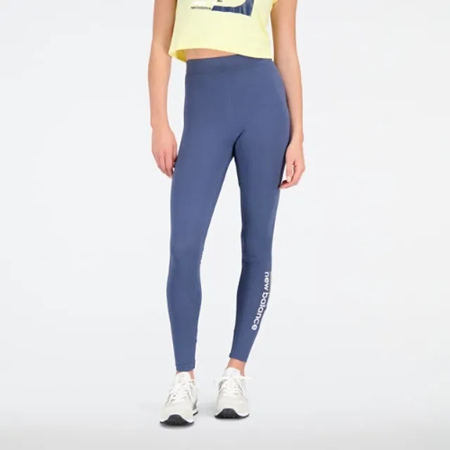New Balance Women's NB Classic Legging in Blue Poly Knit