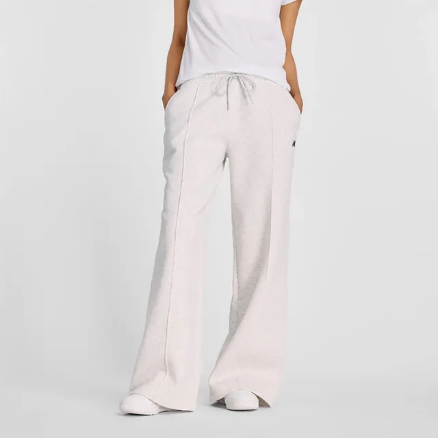 New Balance Women's Fleece Wide Leg Pant in Grey Poly Fleece