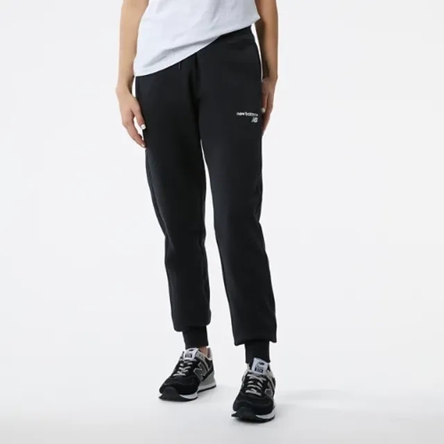 New Balance Women's NB Classic Core Fleece Pant in Black Cotton