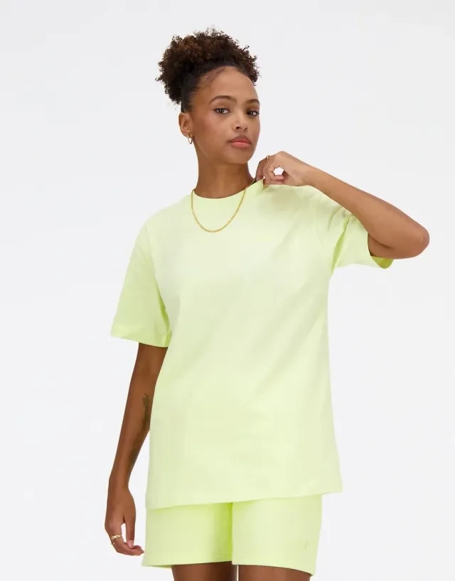 New Balance Athletics Jersey T-Shirt In Green