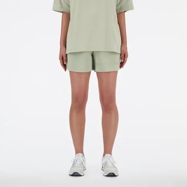 New Balance Women's Hyper Density Short in Green Cotton