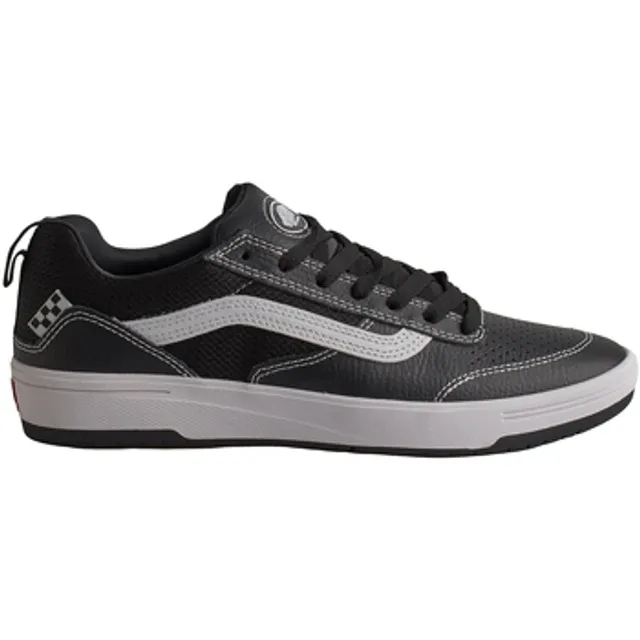 Vans Zahba Leather Shoes (Leather Black/White) Unisex Black