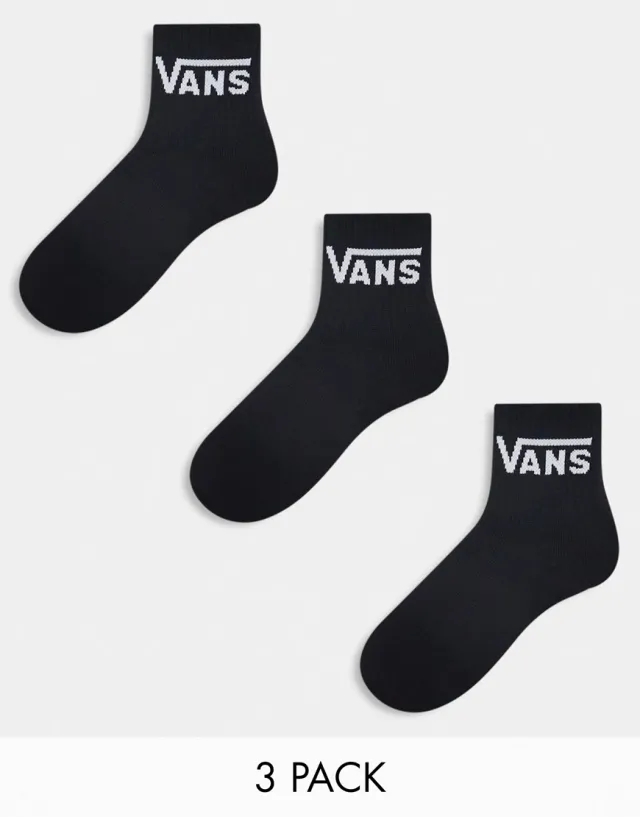 Vans - Classic Half Crew Socks (3 Pairs), Man, Black