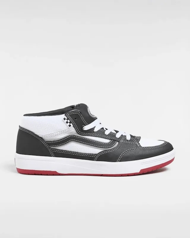 Vans Zahba Mid Shoes (Black/White/Red) Unisex Black