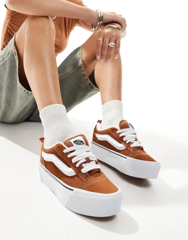 Vans - Knu Stack Shoes, Woman, Orange