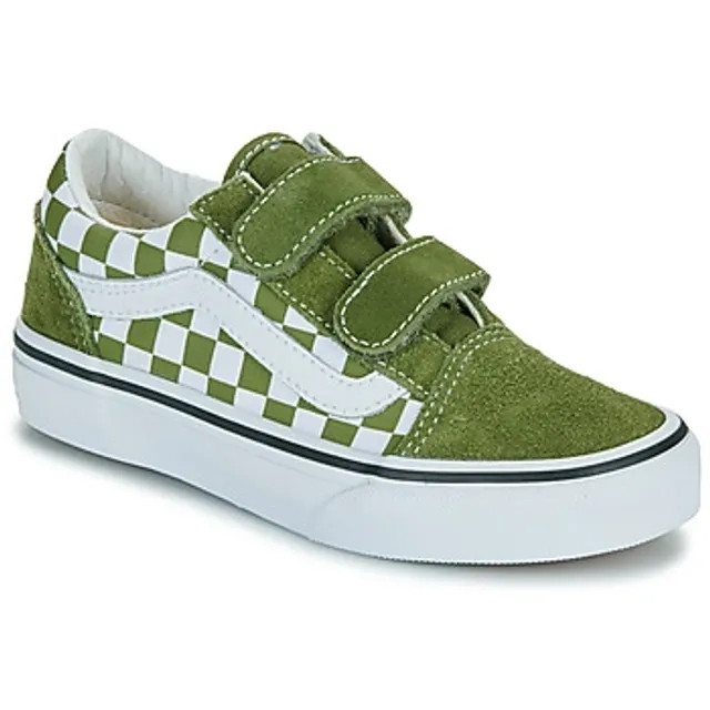 Vans - Kids Old Skool Hook And Loop Shoes (4-8 Years), Green