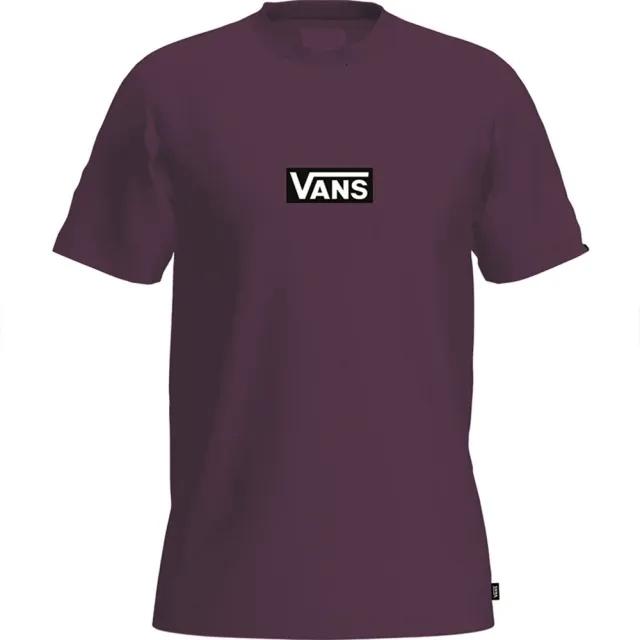 Vans Mens Off The Wall Drop V T-Shirt Blackberry Wine