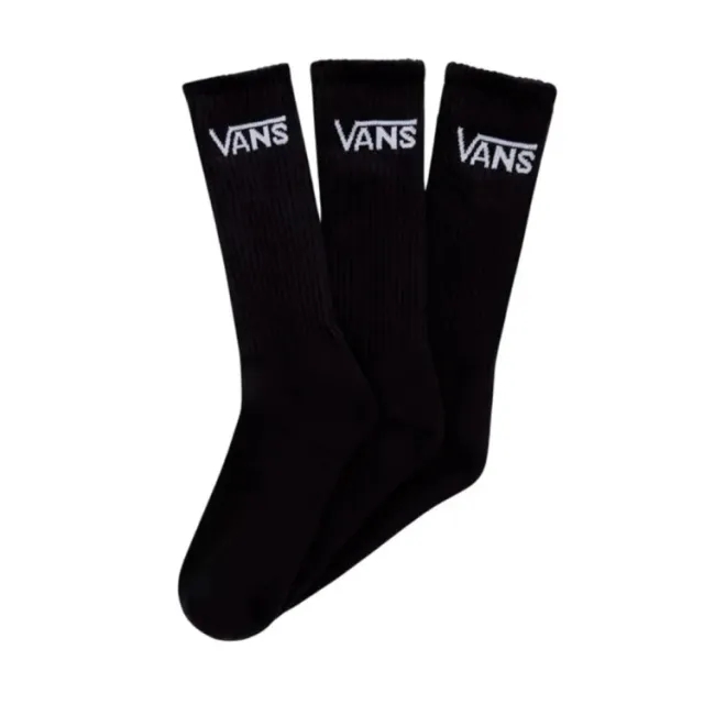 Vans - Classic Crew Socks (3 Pairs), Man, Black