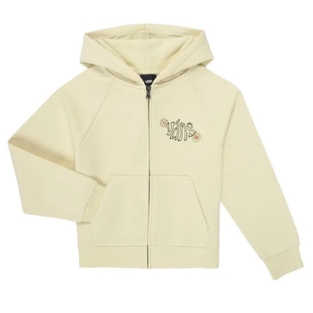 Vans  BUTTERFLY COCOON ZIP HOODIE ALMOND  girls's Children's Sweatshirt in Beige