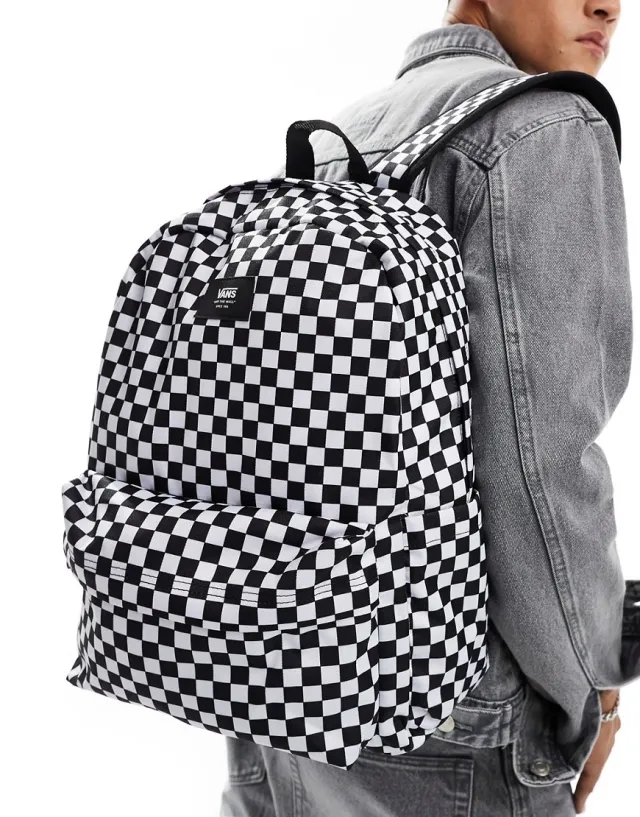 Vans - Old Skool Check Backpack, Black