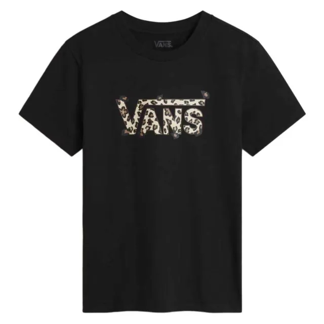 Vans  ANIMALIER CREW SS TEE  women's T shirt in Black