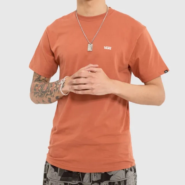 Vans left chest logo t-shirt in orange