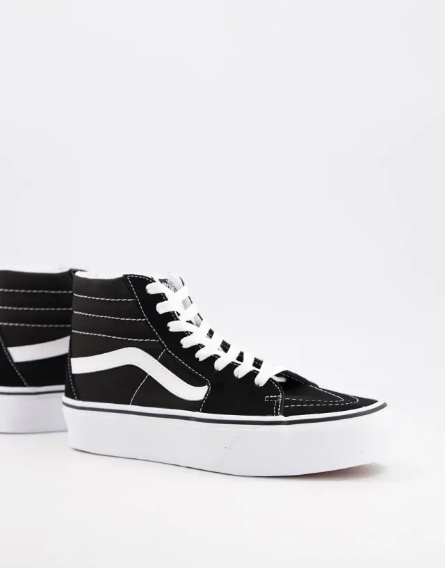 Vans - Suede  Sk8-Hi Platform 2.0 Shoes, Woman, Black