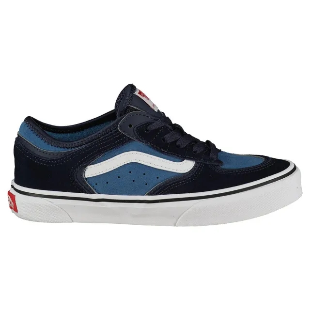 Vans navy & white rowley classic Boys Junior trainers