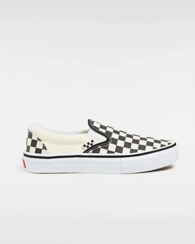 Vans - Skate Checkerboard Slip-On Shoes, Man, Black