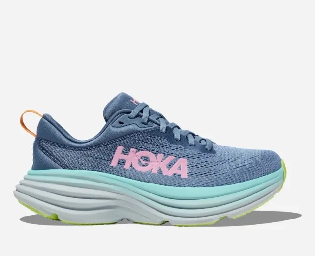 Hoka One One HOKA Women's Bondi 8 Road Running Shoes in Shadow/Dusk