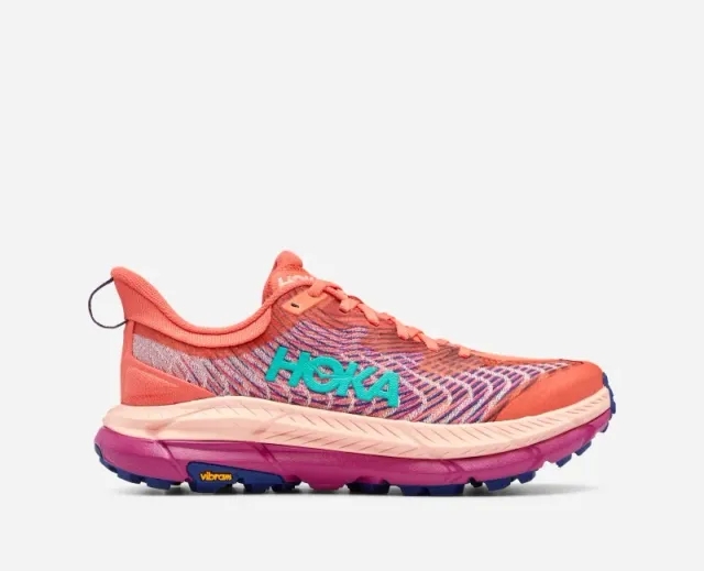 Hoka One One HOKA Women's Mafate Speed 4 Trail Shoes in Camellia/Peach Parfait