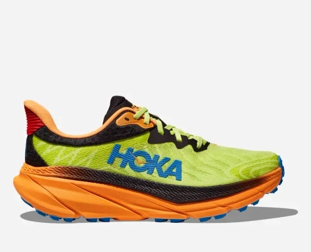 Hoka One One HOKA Men's Challenger 7 Road Running Shoes in Black/Lettuce