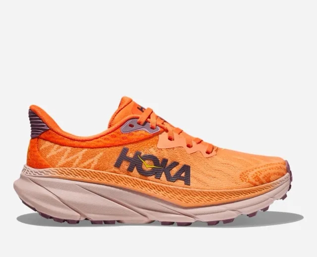 Hoka One One HOKA Women's Challenger 7 Road Running Shoes in Mock Orange/Vibrant Orange