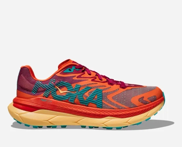 Hoka One One HOKA Men's Tecton X 2 Trail Shoes in Cherrie Jubilee/Flame