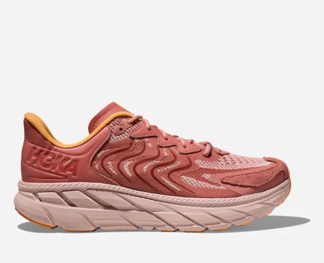 Hoka One One HOKA Clifton LS Walking Shoes in Earthenware/Peach Whip