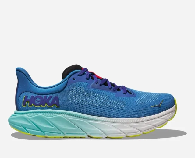 Hoka One One HOKA Men's Arahi 7 Road Running Shoes in Virtual Blue/Cerise