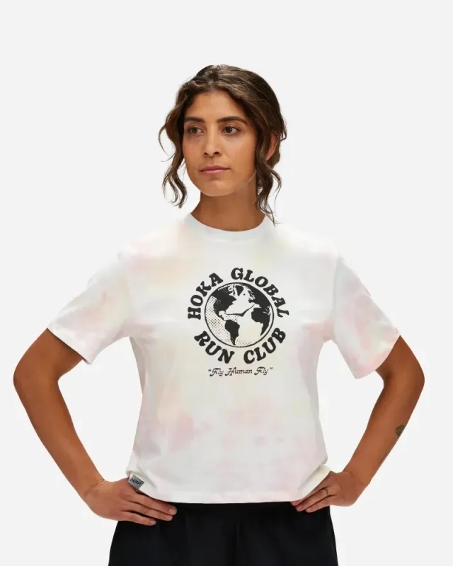 Hoka One One HOKA Women's Graphic Short-Sleeve Print in Multi/Dye
