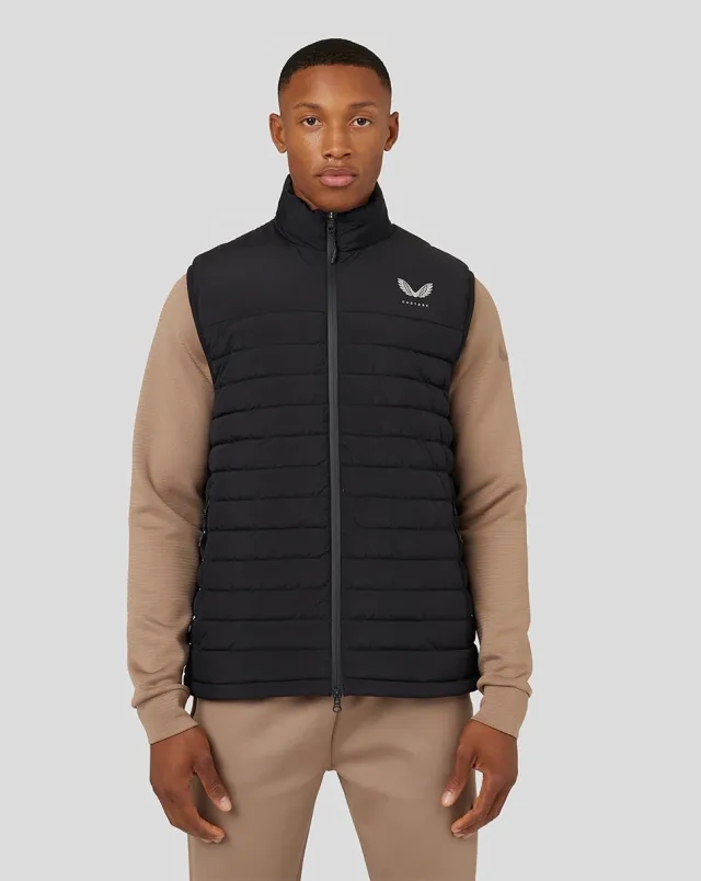 Castore Men’s Travel Lightweight Puffer Gilet - Black