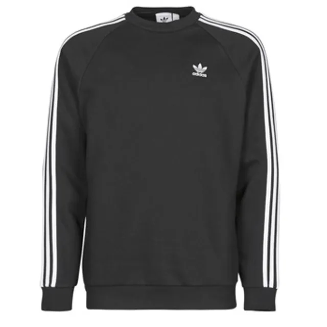 adidas  3-STRIPES CREW  men's Sweatshirt in Black