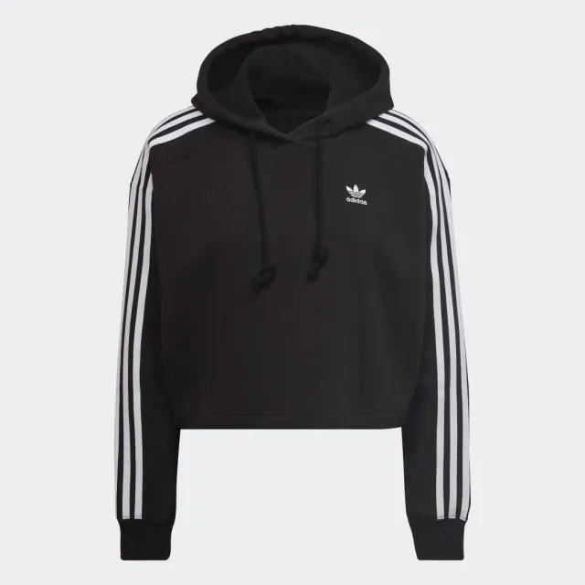 adidas  SHORT HOODIE  women's Sweatshirt in Black