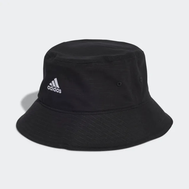 Adidas Classic Cotton Bucket Hat In Black / White