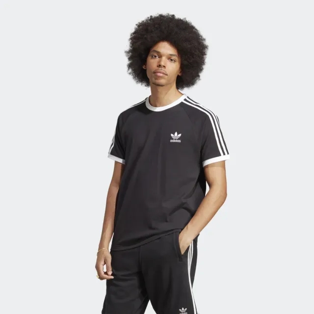 adidas Originals Adicolor Classics 3-Stripes T-Shirt, Black
