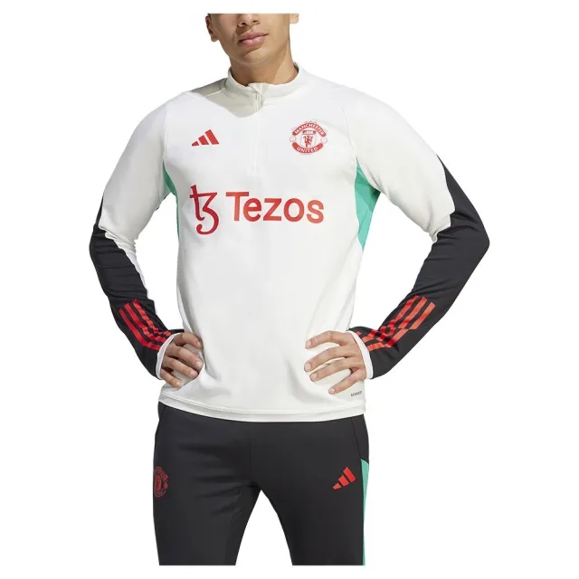 Manchester United adidas Training Top - White