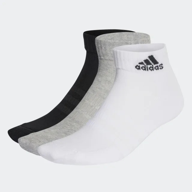 adidas Cushioned Sportswear Ankle Socks 3 Pair Juniors