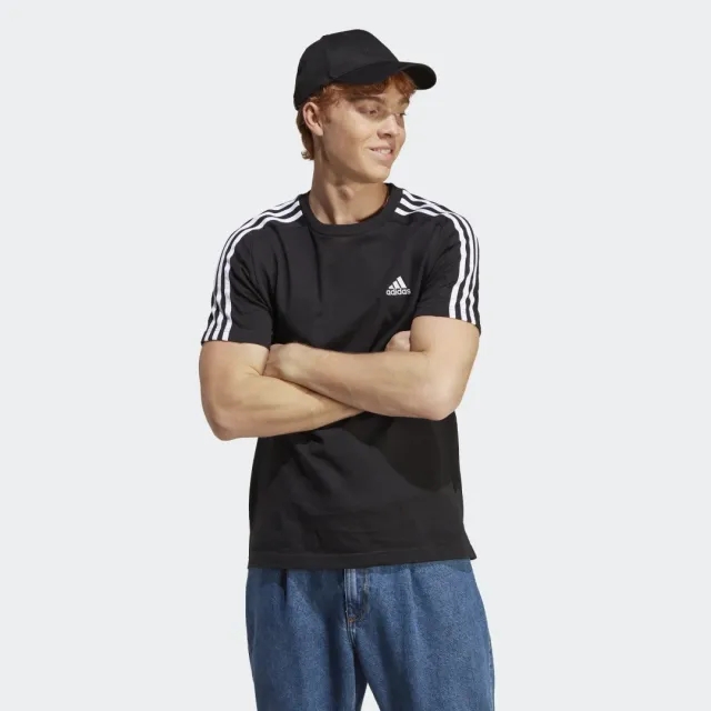 adidas 3-Stripes T-Shirt - Black - Size 2XL - Black