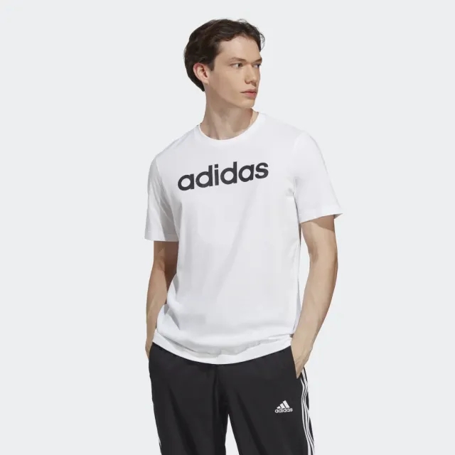 adidas Essentials Single Jersey Linear Embroidered Logo T-Shirt