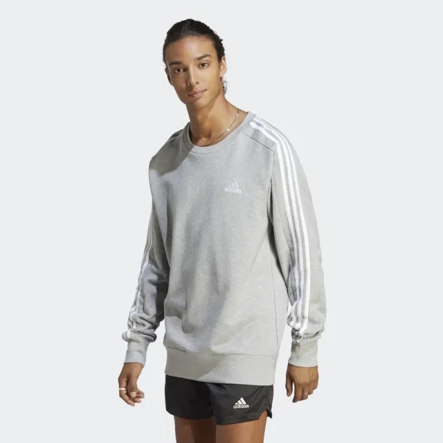 adidas  M 3S FT SWT  men's Sweatshirt in Grey