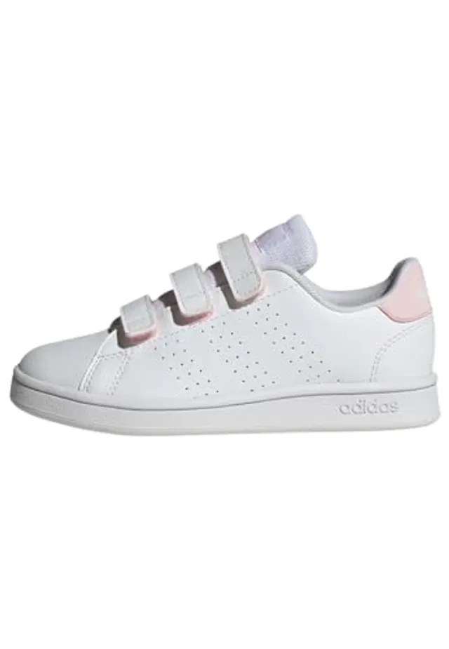adidas  ADVANTAGE CF C  girls's Children's Shoes (Trainers) in White