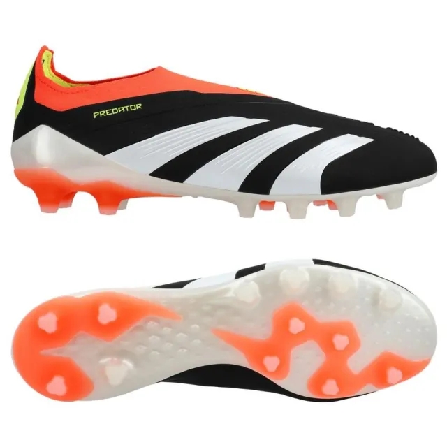 Adidas Predator Elite Laceless Ag Solar Energy - Core Black/Footwear White/Solar Red - ['Black']