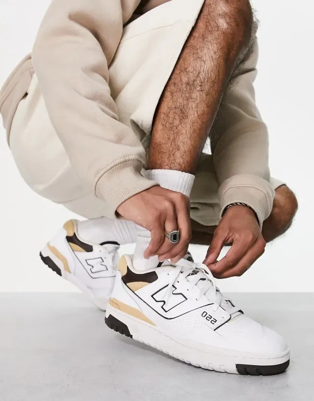New Balance 550 Trainers Exclusive To Asos In White And Neutrals