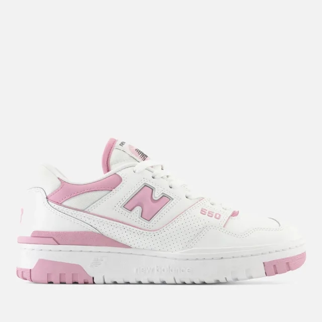 New Balance Womens 550 Trainer - White / Baby Pink / White