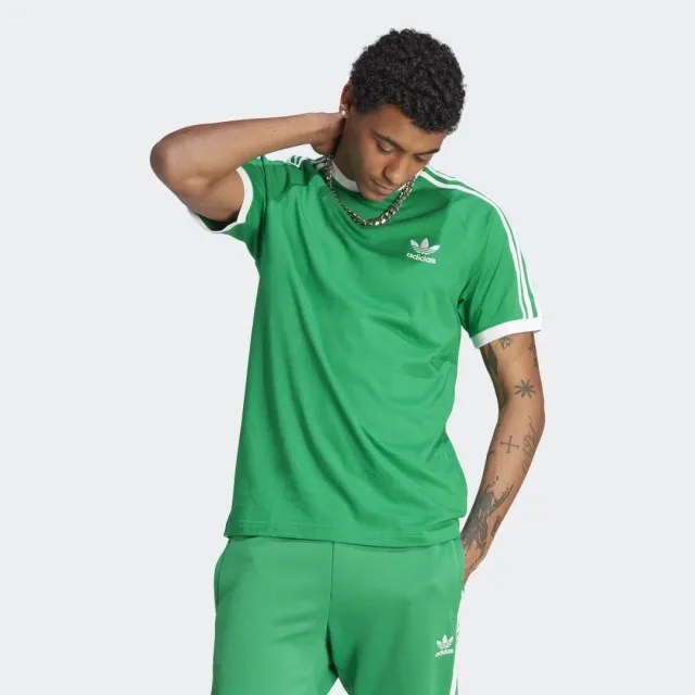 adidas Originals Adicolor Classics 3-Stripes Tee, Green