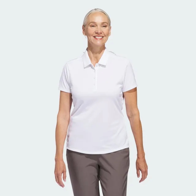 adidas Women's Solid Performance Short Sleeve Polo Shirt