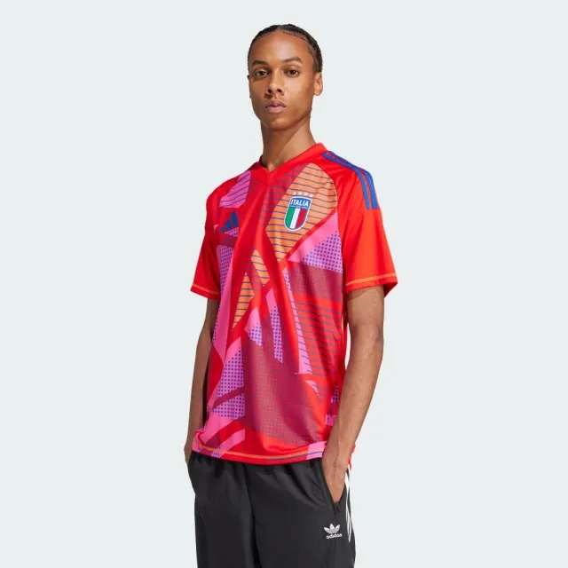 adidas Italy Mens LS Goalkeeper Home Shirt 2024