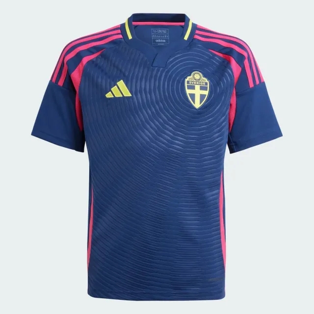 adidas Sweden Kids SS Away Shirt 2024